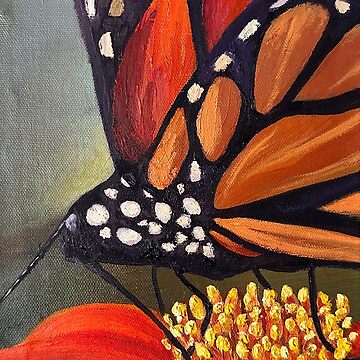 Artwork thumbnail, Butterfly on a flower by Kelly Logan