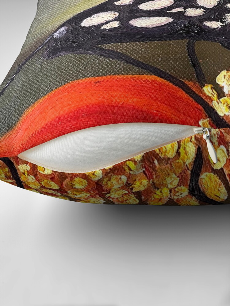Thumbnail 2 of 4, Pillow, Butterfly on a flower designed and sold by KellyLoganArt.