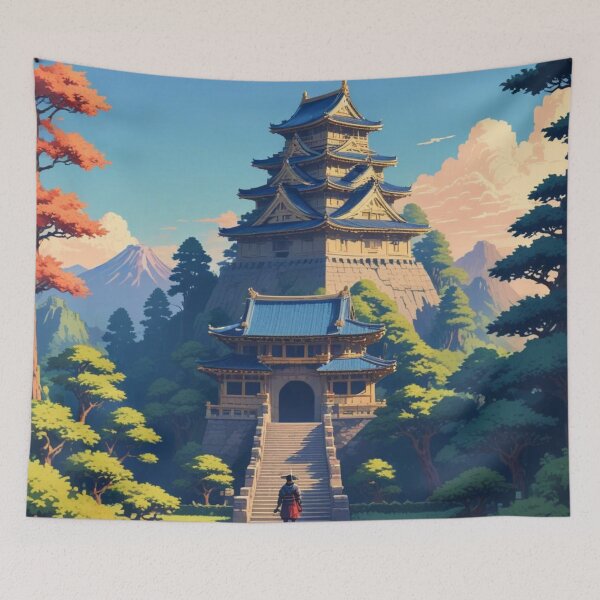 Item preview, Samurai in Japanese Castle designed and sold by Asiantrendzz.
