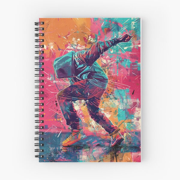 Item preview, Abstract and Colorful Illustration of a Dancer on a Graffiti Wall designed and sold by Jerhus.