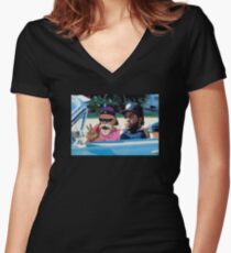 Camiseta entallada de cuello en V Maestro Roshi x Ice Cube