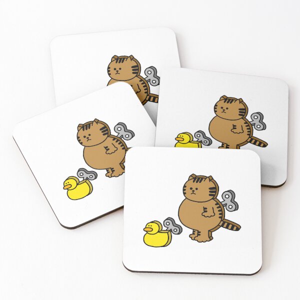 Item preview, a Cat toy and a Duck toy designed and sold by superbaechoo.