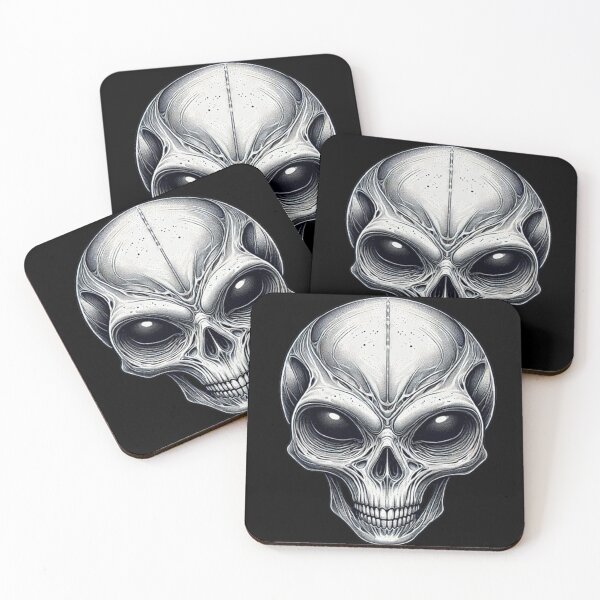 Item preview, Alien Skull 7 designed and sold by LaNadaYFundante.