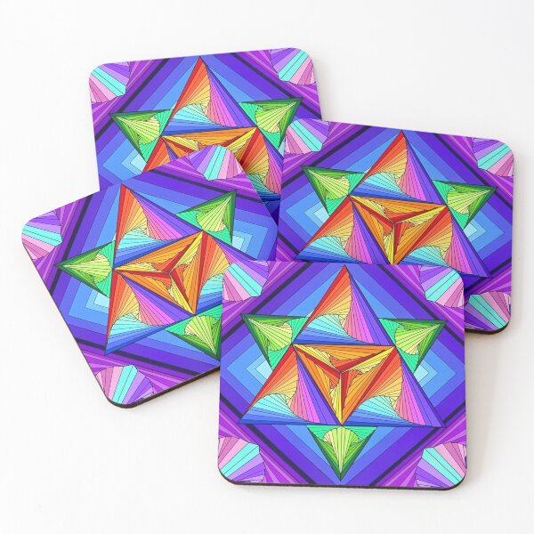 Item preview, Colorful image with star and surrounding rectangles in harmonious colors designed and sold by FotoworldEdel.