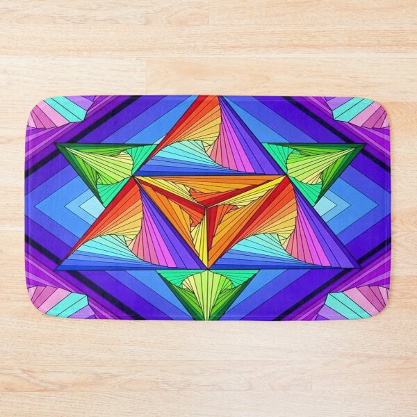 Item preview, Colorful image with star and surrounding rectangles in harmonious colors designed and sold by FotoworldEdel.