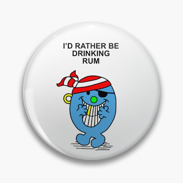 Artikelvorschau, Mr. Men Pirate, ich trinke lieber Rum entworfen und verkauft von Scat the cat.