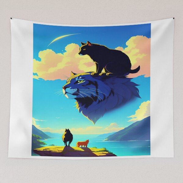 Item preview, Majestic Feline Fantasy designed and sold by merve02shop.