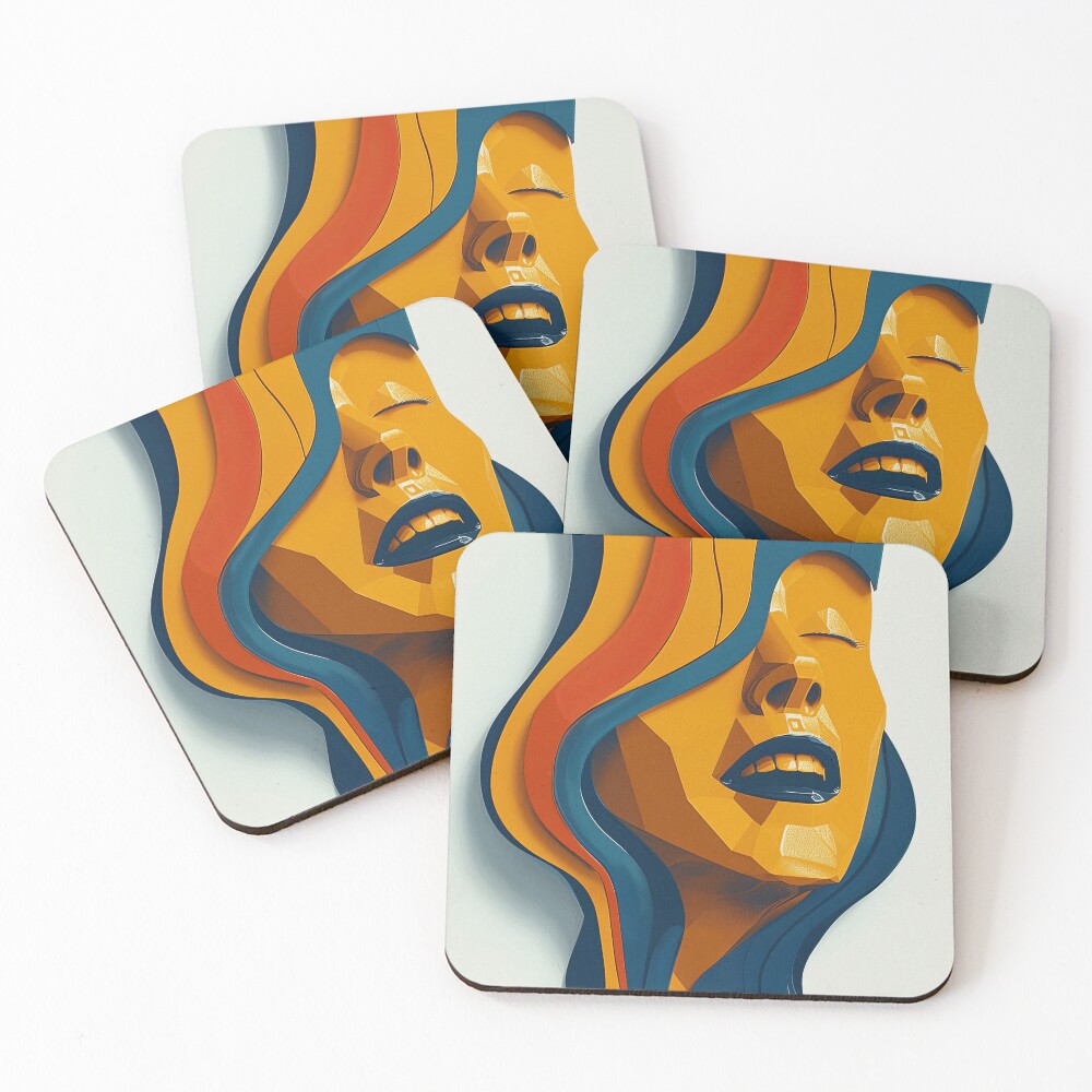 Item preview, Coasters (Set of 4) designed and sold by BasajaunStudio.