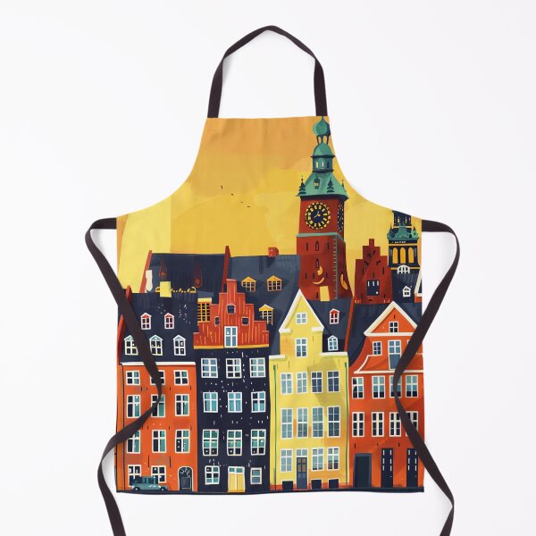Item preview, Colorful houses in Copenhagen, Denmark designed and sold by NordicArtPrint.