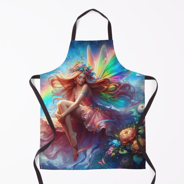 Item preview, Rainbow Fairy Sitting Next to Flowers designed and sold by CailaStyle.