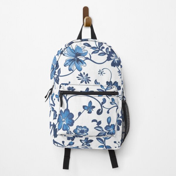 Item preview, Floral pattern. Blue flowers on a white background designed and sold by MagelliShop.