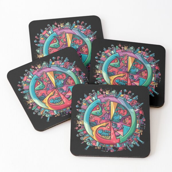 Item preview, Circle with abstract creatures 2 designed and sold by MargoMalej.