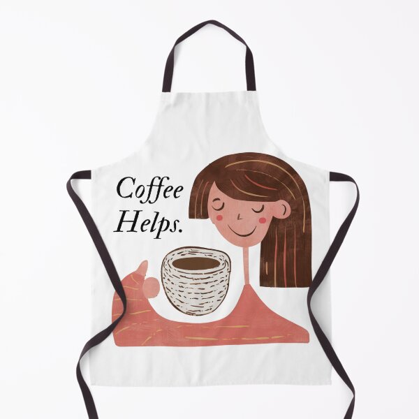 Item preview, Coffee Helps. designed and sold by Playful Strokes pom@pom.