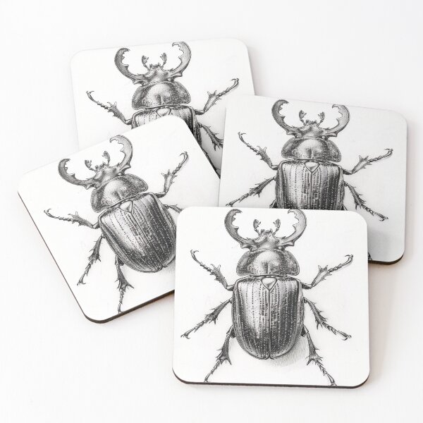 Item preview, Black and White Beatle Pencil Drawing! designed and sold by Pencil-Art.