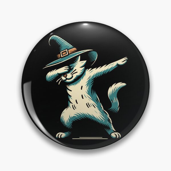 Item preview, Dabbing Witch Cat Dabbing Pet Creepy designed and sold by LuminOrb.