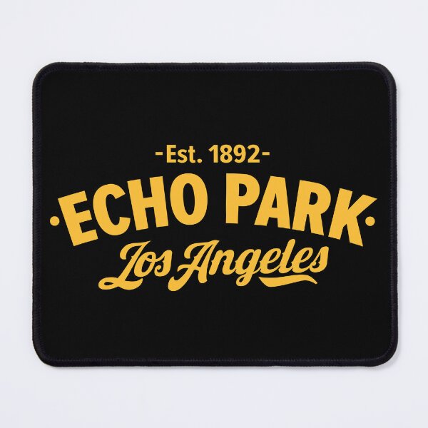 Item preview, Echo Park Los Angeles - Yellow Typographic Logo Design designed and sold by Boogosh.