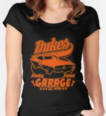Dukes Garage Women's Fitted Scoop T-Shirt
