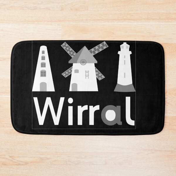 Item preview, Wirral landmarks steel grey designed and sold by szesnastka.