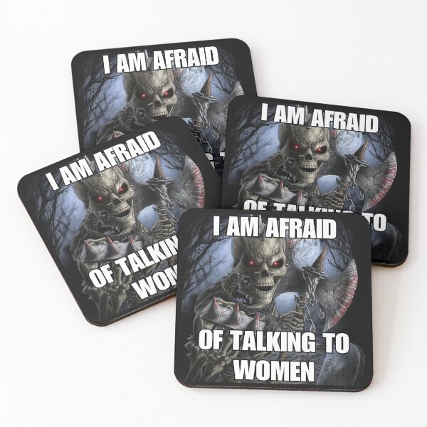 Item preview, I AM AFRAID OF TALKING TO WOMEN designed and sold by killzak.