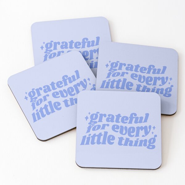 Item preview, Grateful for every little thing - blue quote designed and sold by Cre8iveCat.