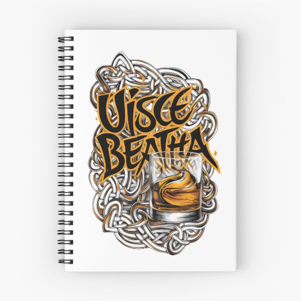 Item preview, Irish Whiskey in Irish Language Celtic Theme Design Uisce Beatha designed and sold by CELTIC-DESIGNS.