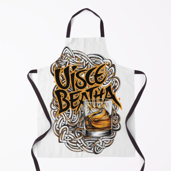 Item preview, Irish Whiskey in Irish Language Celtic Theme Design Uisce Beatha designed and sold by CELTIC-DESIGNS.