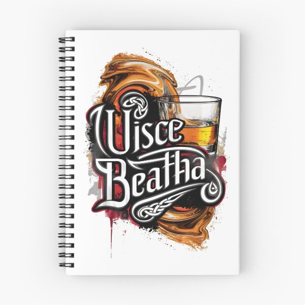 Item preview, Irish Whiskey in Irish Language Celtic Theme Design Uisce Beatha designed and sold by CELTIC-DESIGNS.