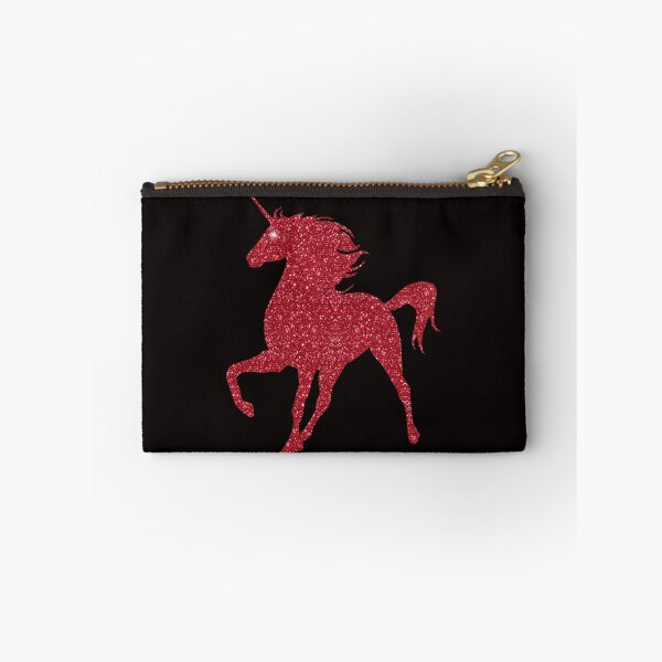 Item preview, Red Faux Glitter Magical Unicorn designed and sold by Atteestude.