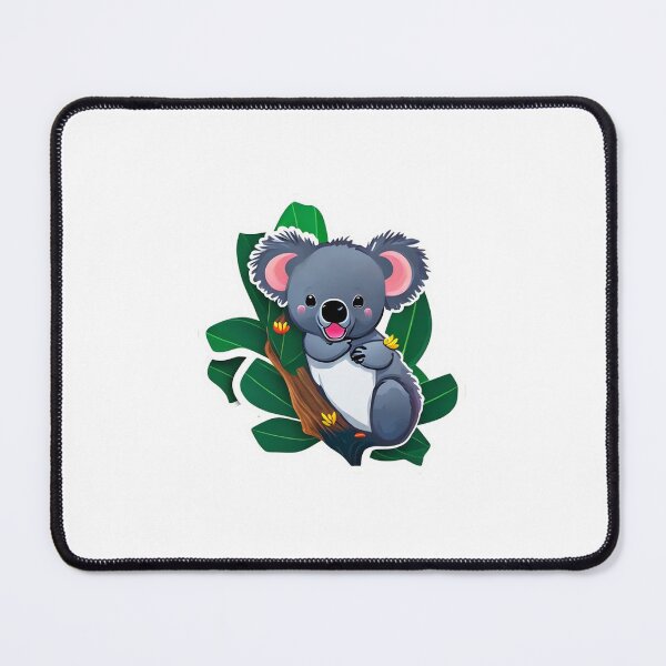 Item preview, Cute, friendly, smiling koala bear in a eucalyptus tree, sticker designed and sold by BurtWestonDesign.