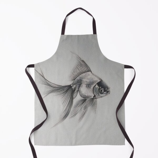Item preview, Black and White fish Pencil Drawing designed and sold by Pencil-Art.