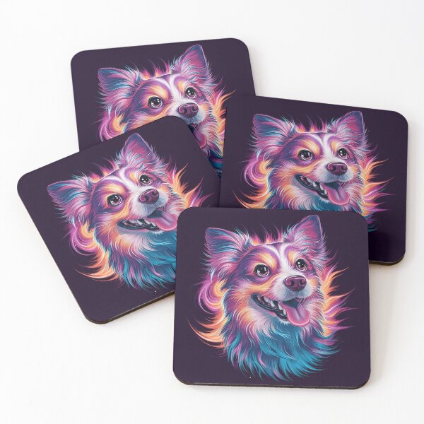 Item preview, Nebula Galaxy Fur Dog T-Shirt and sticker Design designed and sold by BrickXSq.