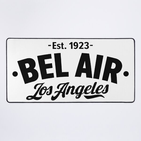Item preview, Bel Air Los Angeles - Black Typographic Logo Design designed and sold by Boogosh.