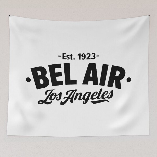 Item preview, Bel Air Los Angeles - Black Typographic Logo Design designed and sold by Boogosh.