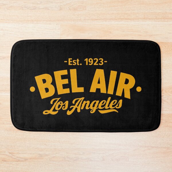 Item preview, Bel Air Los Angeles - Yellow Typographic Logo Design designed and sold by Boogosh.