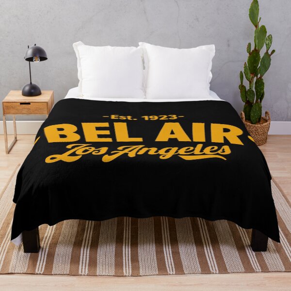 Item preview, Bel Air Los Angeles - Yellow Typographic Logo Design designed and sold by Boogosh.