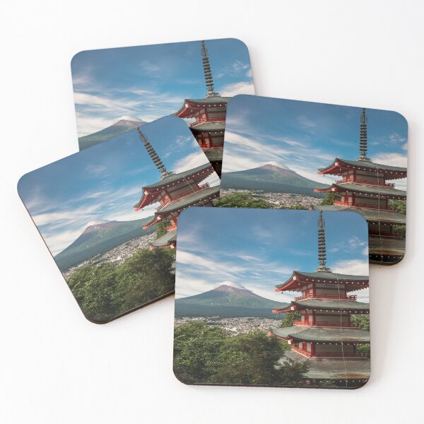 Item preview, Chureito Pagoda with Mount Fuji (Summer) designed and sold by Jordan McChesney.