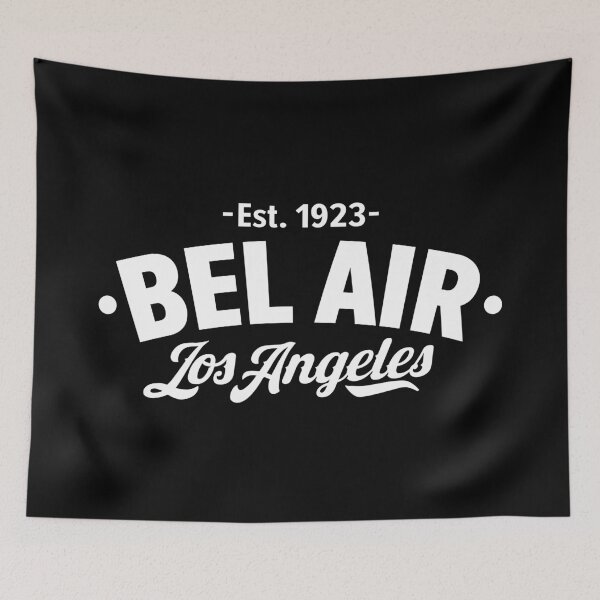 Item preview, Bel Air Los Angeles - White Typographic Logo Design designed and sold by Boogosh.