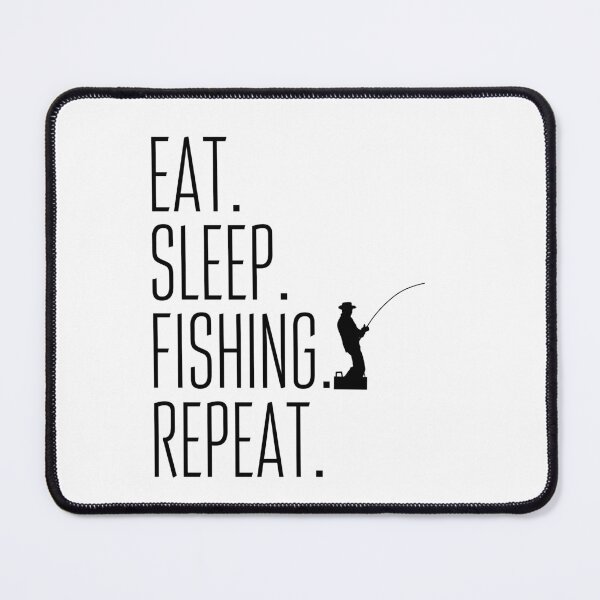 Item preview, Eat Sleep Fish Repeat designed and sold by Amzg-Designs.