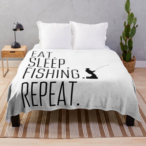 Item preview, Eat Sleep Fish Repeat designed and sold by Amzg-Designs.