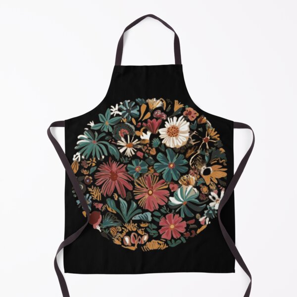 Item preview, Circle with abstract flowers in warm colors designed and sold by MargoMalej.