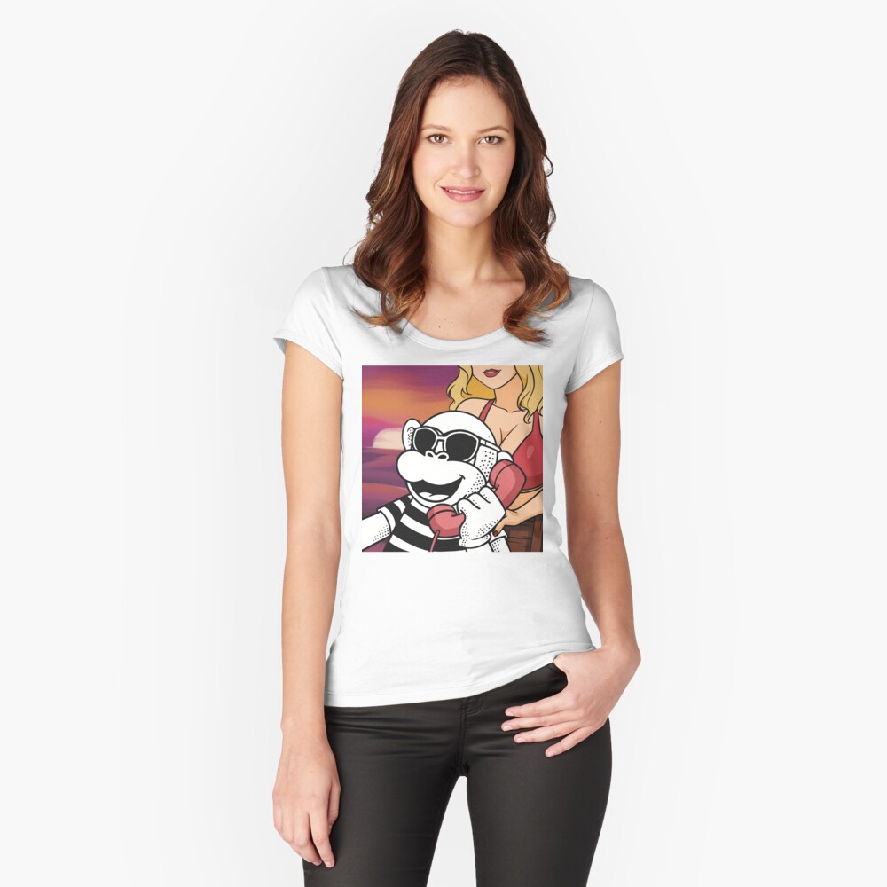 Aperçu de l'œuvre T-shirt échancré créée et vendue par Battacio-shop.