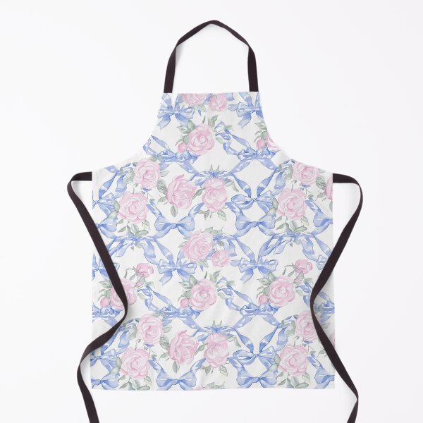 Item preview, Blue bows Pinky Roses Vintage designed and sold by Gourmet Neko Art | .
