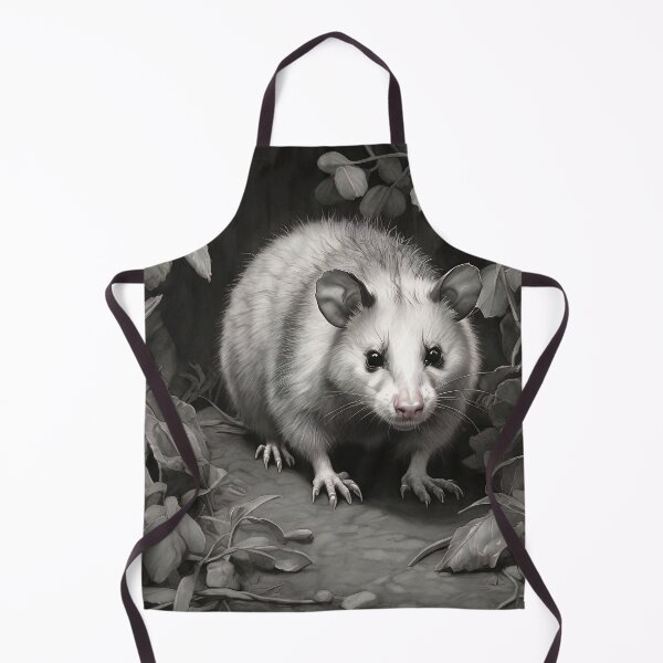 Item preview, Black and White Opossum Pencil Drawing designed and sold by Pencil-Art.