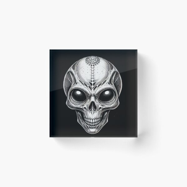 Item preview, Alien Skull 8 designed and sold by LaNadaYFundante.