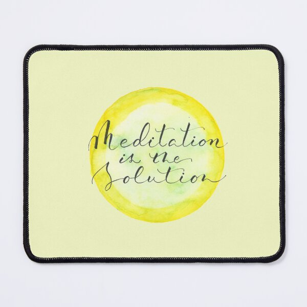 Item preview, Meditation Quote I Meditation is the solution designed and sold by GreenStem.