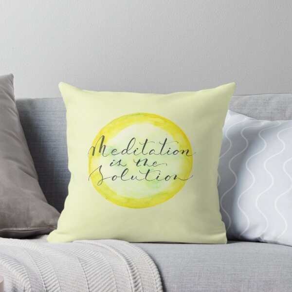 Item preview, Meditation Quote I Meditation is the solution designed and sold by GreenStem.