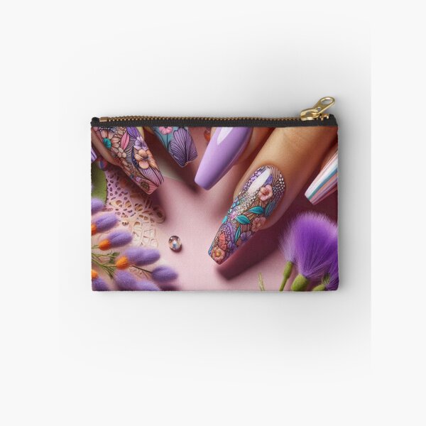 Item preview, Summer Vibes: Trendy Purple Nails designed and sold by 3IN1digiart.