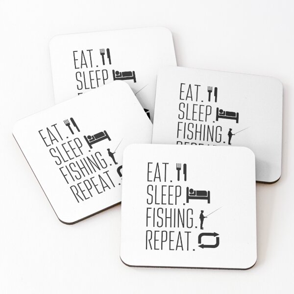 Item preview, Eat Sleep Fish Repeat designed and sold by Amzg-Designs.