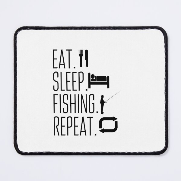 Item preview, Eat Sleep Fish Repeat designed and sold by Amzg-Designs.