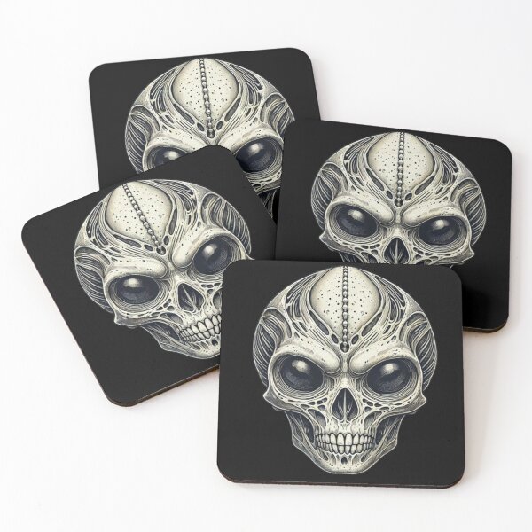 Item preview, Alien Skull 9 designed and sold by LaNadaYFundante.